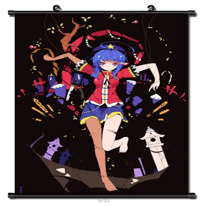 Japanese Anime TouHou Project Shinreibyou Ten Desires Miyako Yoshika Home Decor Wall Scroll Poster Decorative Pictures | Дом и сад