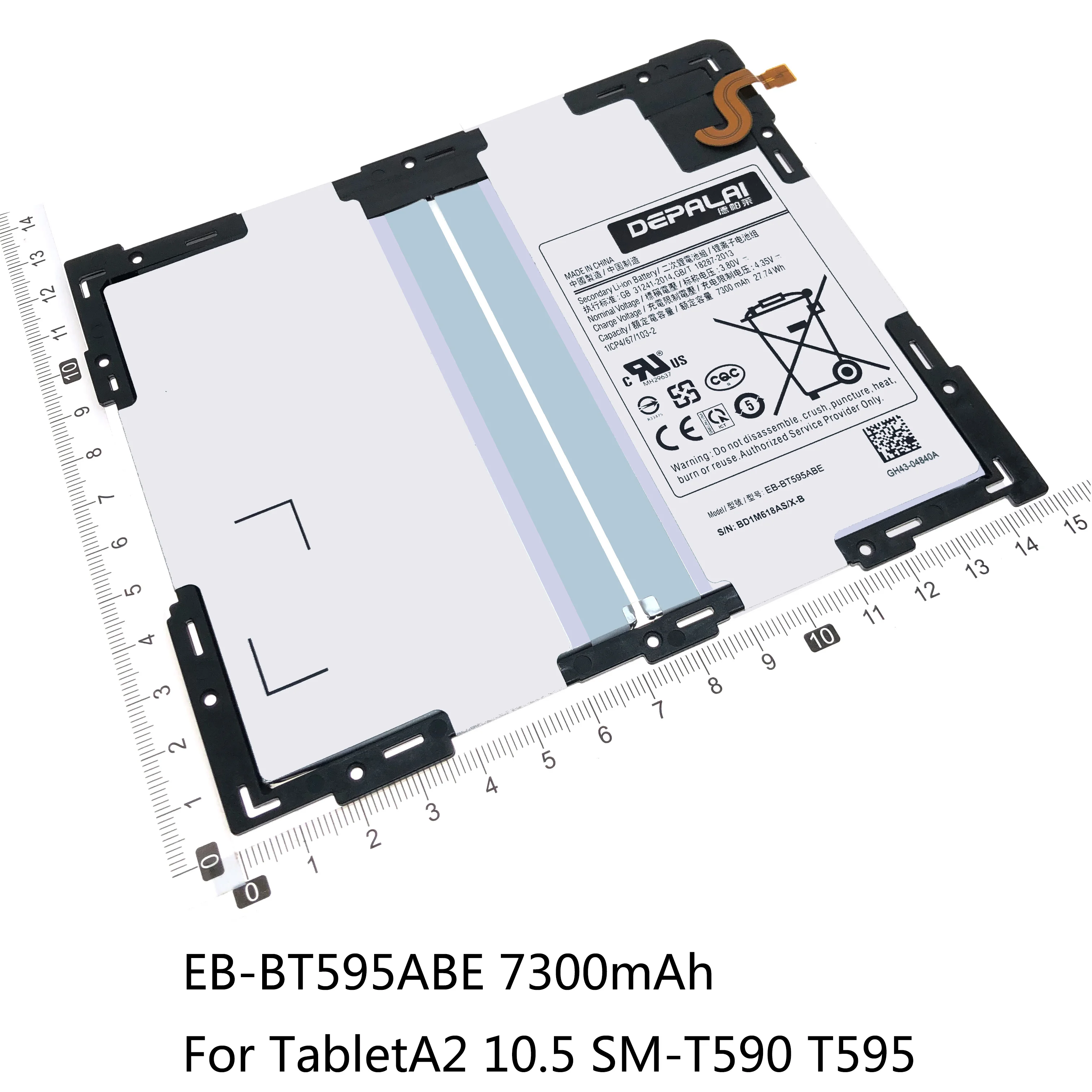 Аккумулятор для Samsung Galaxy Tab A EB BT550ABE BT585ABE BT595ABE 9 7 P555C T555 P351 T580 T585C T590 T595 SM T550