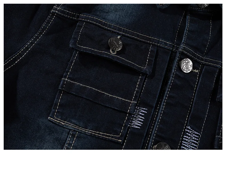 MJARTORIA модные байкерские джинсовые куртки мужские синие с дырками на молнии