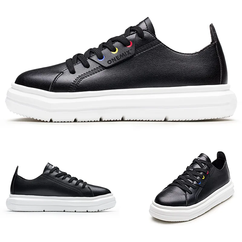 ONEMIX Brand Women Increase Skateboarding Shoes Rubber Walking Outdoor Breathable light Men Sports Shoes Anti-skid