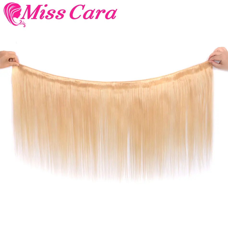 Miss Cara Remy малазийские прямые волосы #613 светлые 4 пучка в партии 100% человеческие для