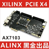 alinx xilinx a7 fpga black gold development board core board artix 7 pcie x4 ax7103