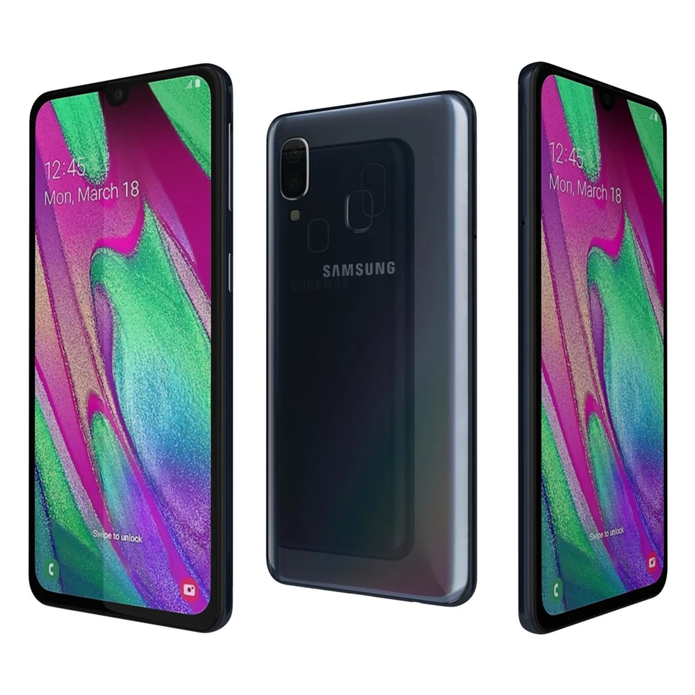 unlocked samsung galaxy a40 a405fds 2sim mobile phone 5 9 4gb ram 64gb rom octa core 2cameras 16mp 4g lte android smartphone free global shipping