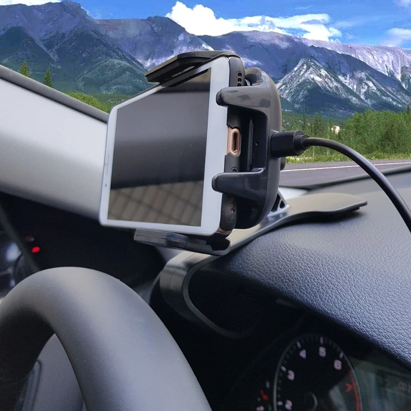 2021 new wireless car phone holder 10w qi fast charging car dashboard charger mount free global shipping