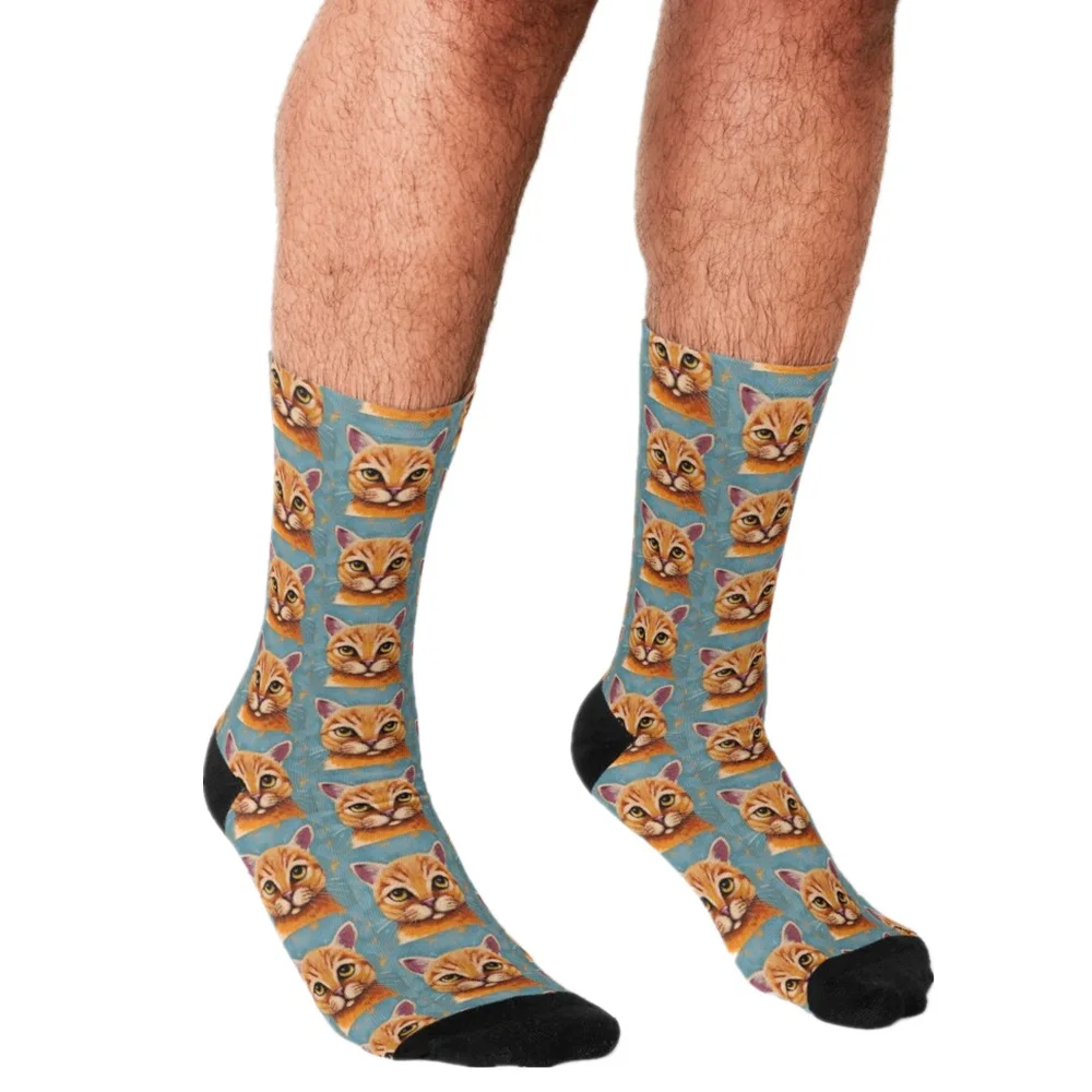 

Men Socks harajuku Cactus and Succulent Pattern personality Printed Happy hip hop Novelty Skateboard Crew Casual Crazy Socks