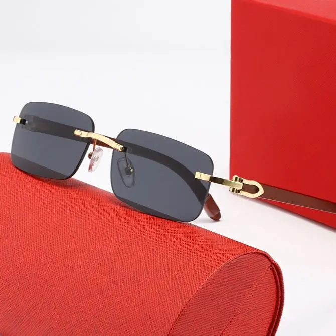 

Яркие мужские солнцезащитные очки Pawes, Золотые очки без оправы для мужчин, антибликовые прозрачные линзы, очки по рецепту