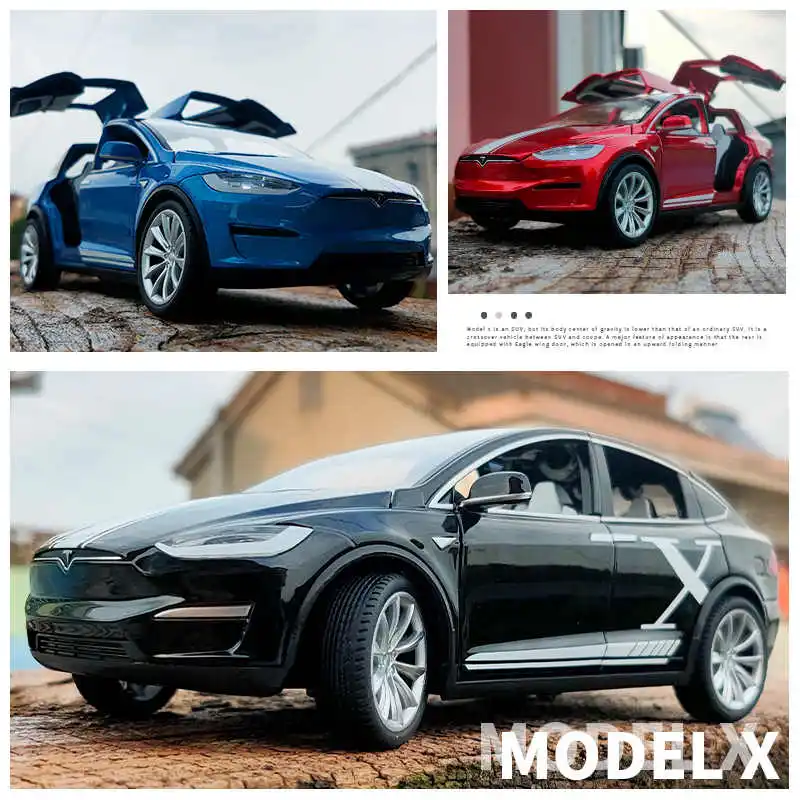 Модель автомобиля Tesla 1:20 из сплава модифицированная модель под давлением
