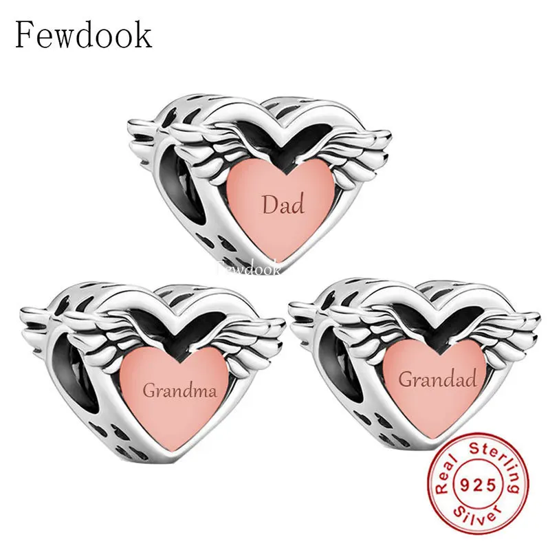 Браслет из серебра 925 пробы с шармами золото ангельские крылья | Украшения и