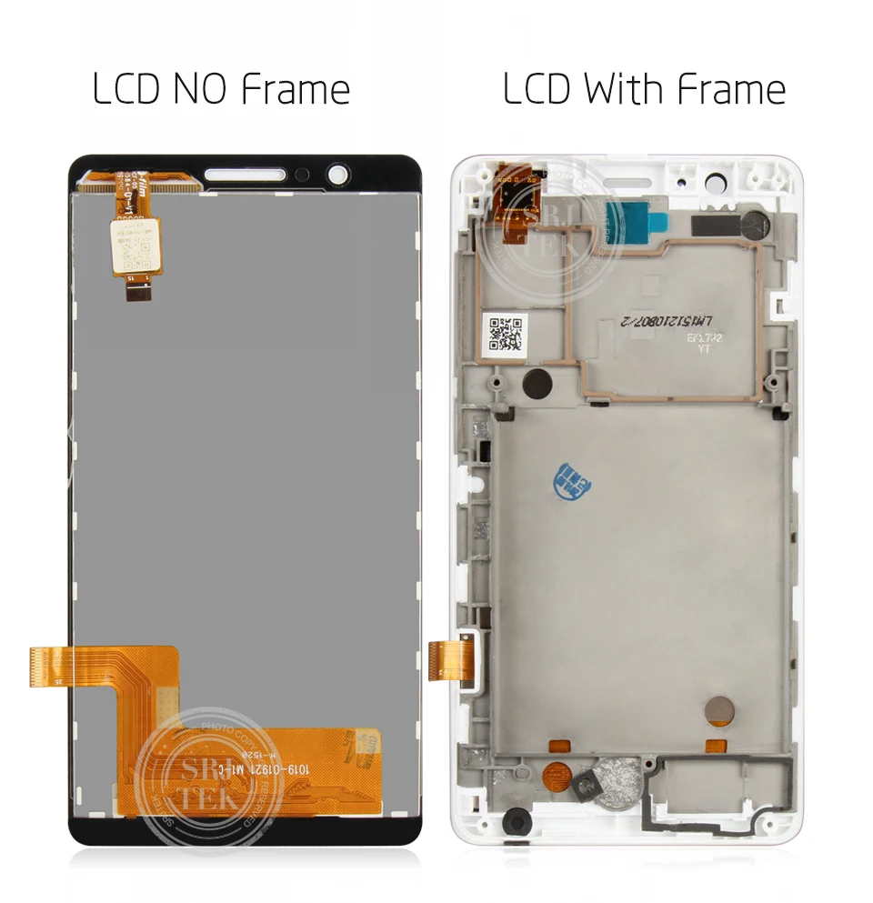 SRJTEK для lenovo A536 сенсорный экран A536 ЖК для lenovo A536 Дисплей Матрица дигитайзер сенсор с рамкой для lenovo A536 стекло