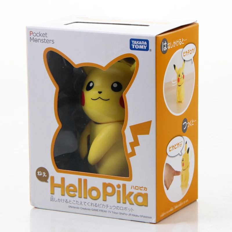 Takara Tomy Покемон фигурки Пикачу робот HELLO PIKA забавная Волшебная кукла хит продаж