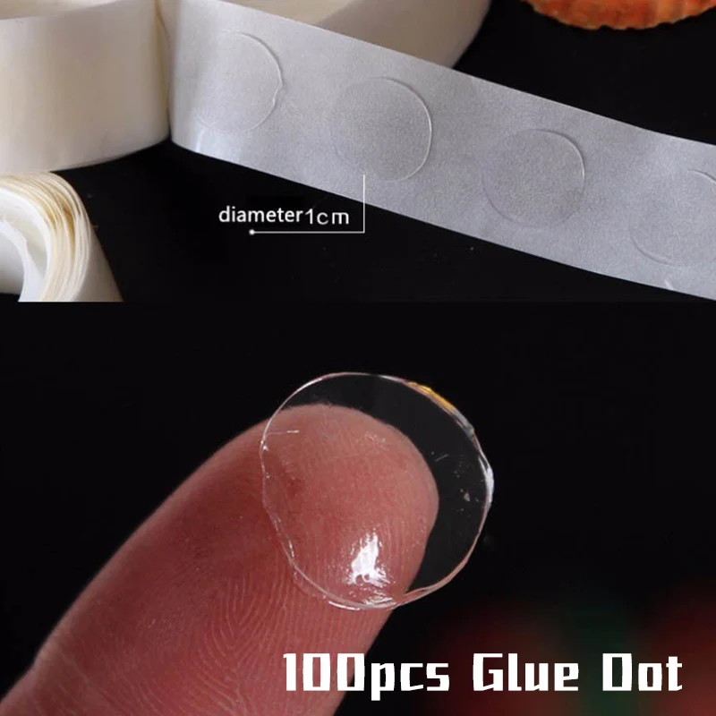 100pcs Glue Dots 5 м воздушные шары Аксессуары Воздушный шар цепь ПВХ резиновая Свадьба День рождения декорация декоративный шар цепь арки зажимы декоративные принадлежности - Цвет: 100pcs Glue Dots