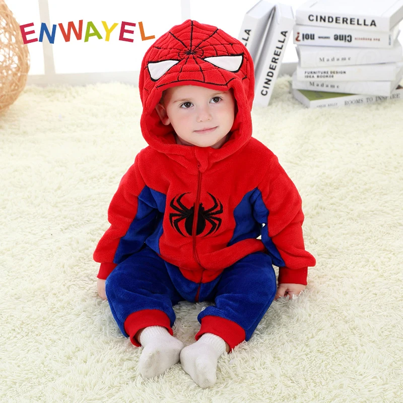 children's overalls rompers for baby clothes gir toddler boy With cap warm Onesies costume Outfitsr Kids things winter |