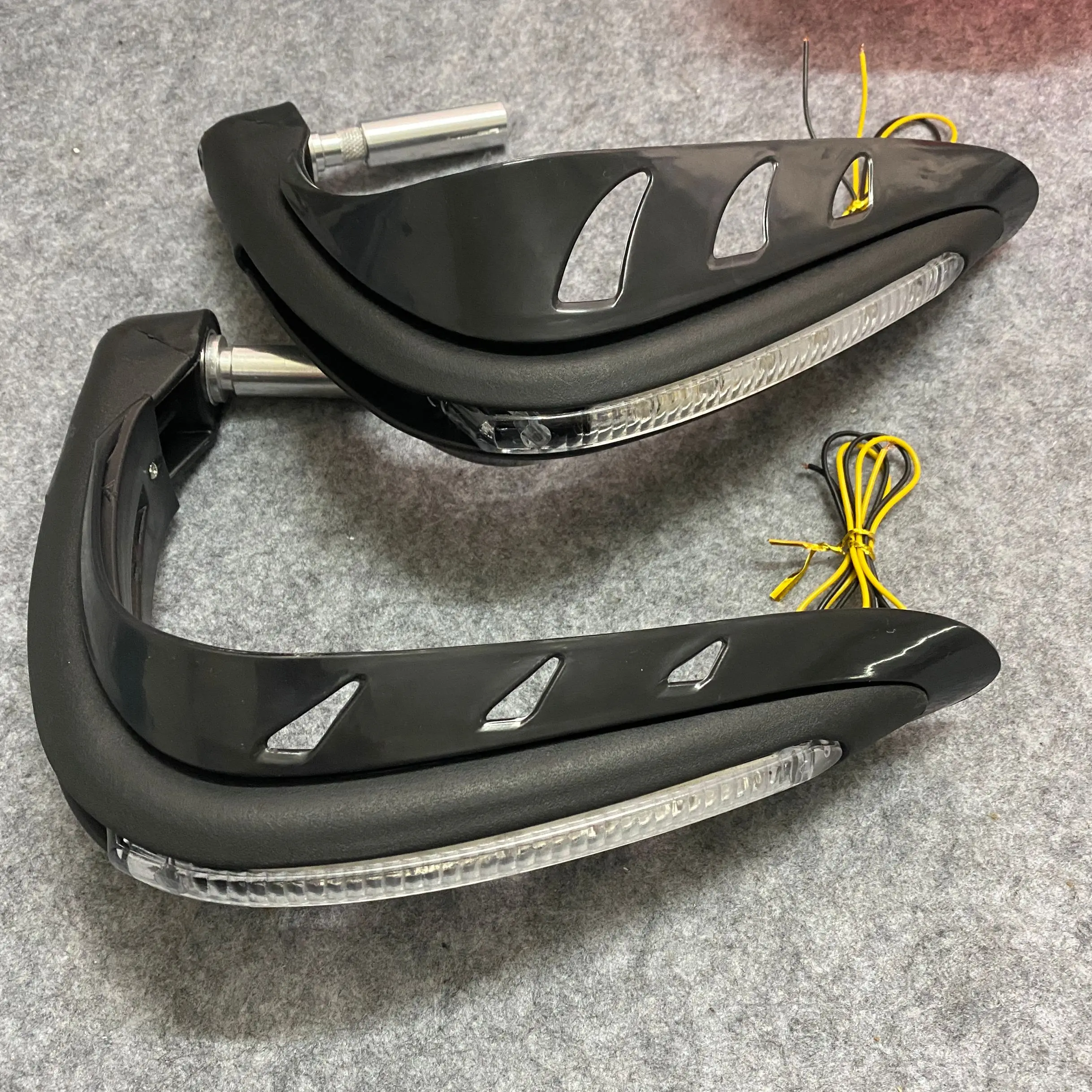 7/8 &quot22 мм мотоциклетный руль защита для рук светодиодный светильник ручная