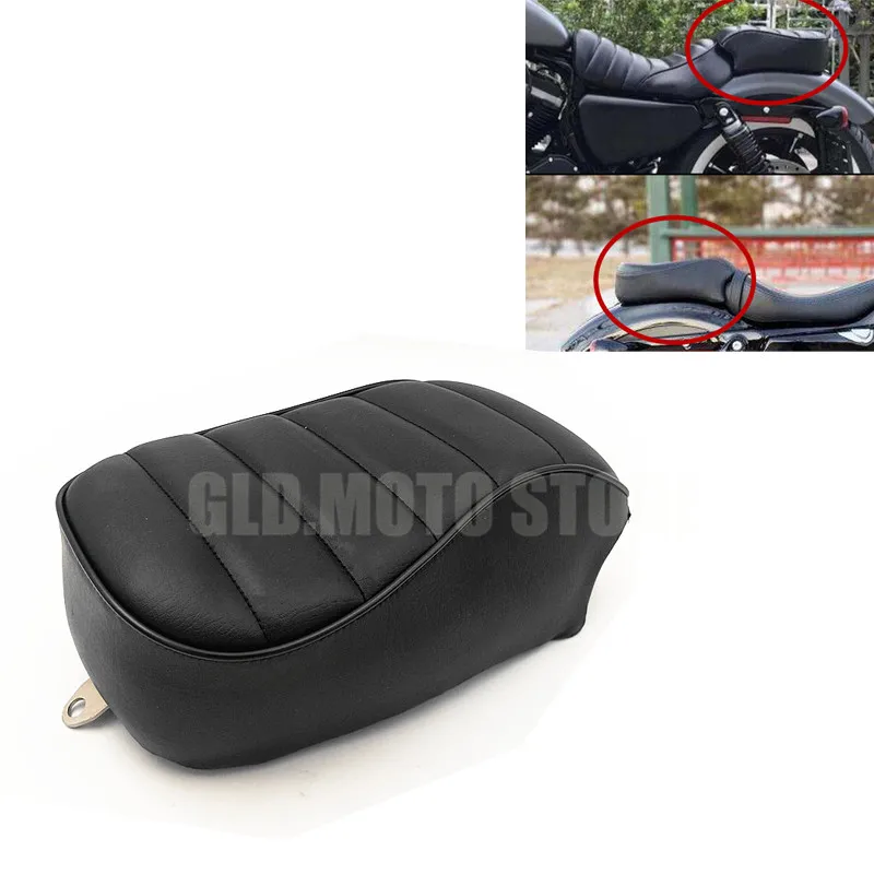 

Motorcycle Soft Solo Seats Rear Saddle Cushion Hump Fits For Harley 883 XL883N XL883L XL1200 X48 2016-2019