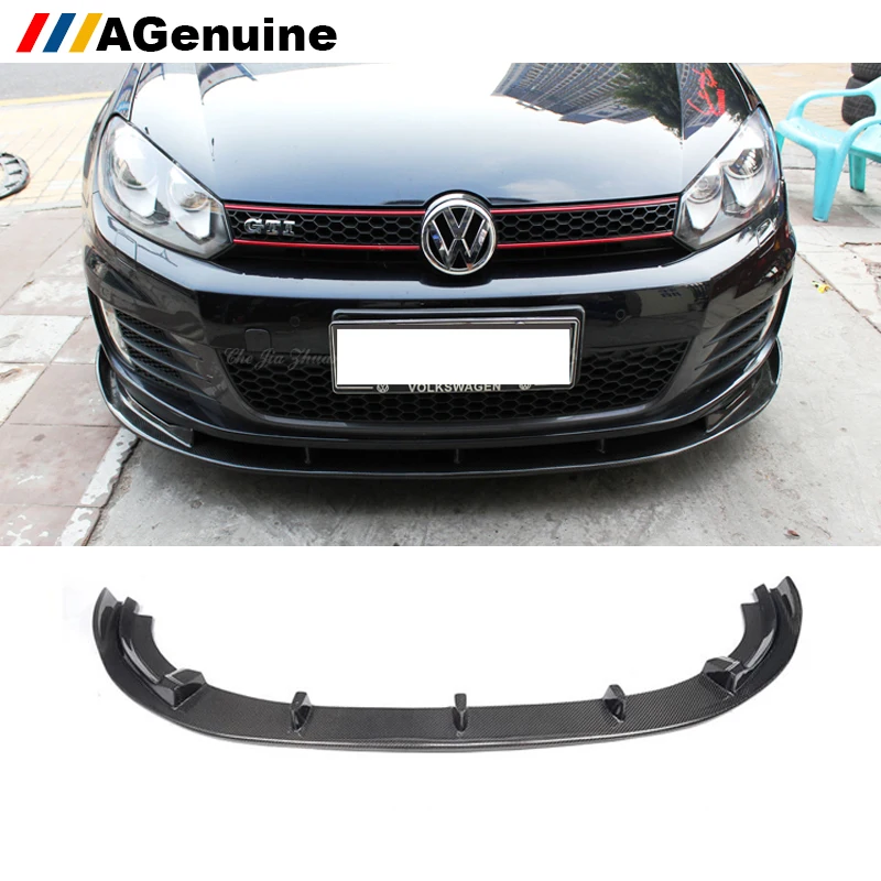 Передний спойлер H1 H2 из углеродного волокна для Volkswagen/VW Golf VI MK6 GTI|Спойлеры и
