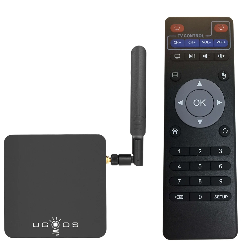 Умная ТВ приставка UGOOS AM3 Android 7 1 Восьмиядерный процессор Amlogic S912 2 4G Wi Fi H.265 VP9 UHD 4K|tv