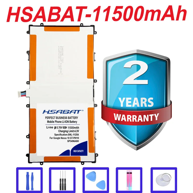Топ бренд 100% Новинка 11500 мАч SP3496A8H аккумулятор для Samsung Google Nexus 10 GT P8110 HA32ARB