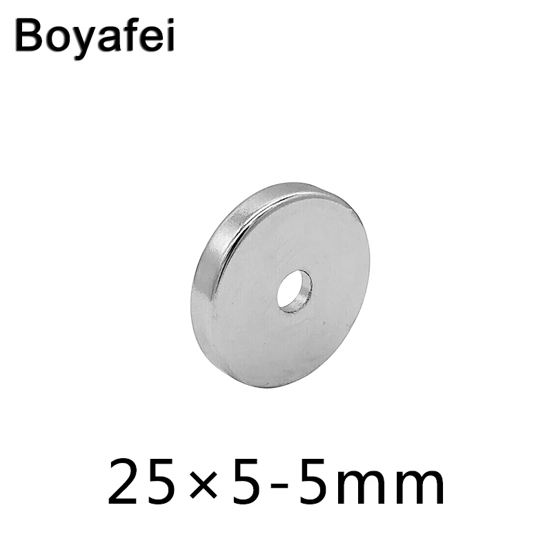 10 Вт 30 50 шт прочных 25x5 5mm Кубок Неодимовые Магниты Диск Потайной 25*5 отверстий 5 мм