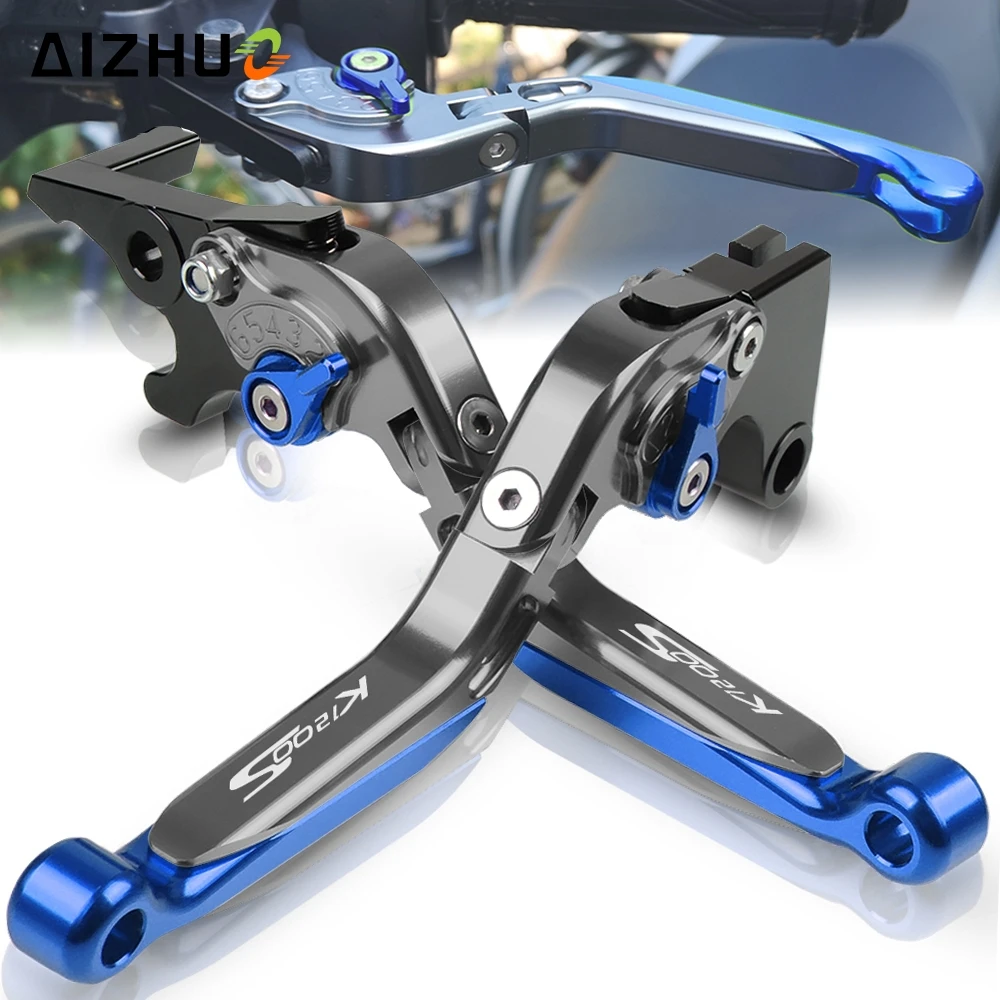 

Motorcycle Folding Extendable CNC Aluminum Adjustable Clutch Brake Levers For BMW K1200S K 1200 S 2004 2005 2006 2007 2008
