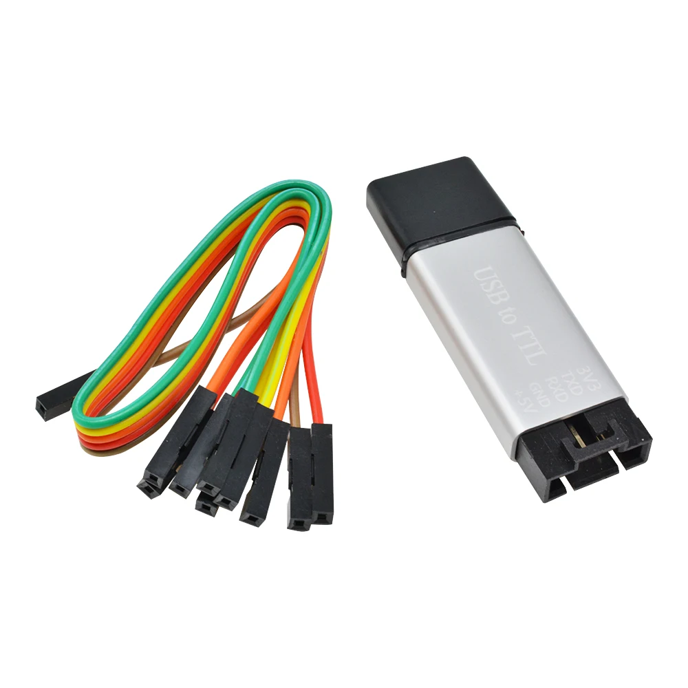 Алюминий модуль оболочки CP2102 12 Мбит/с USB 2 0 для TTL UART Тип металлический чехол 5Pin