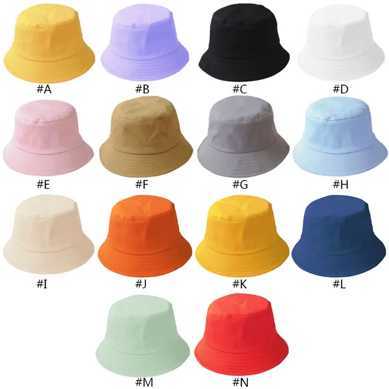 Панама одноцветная для детей и взрослых Пляжная складная шляпа в стиле хип-хоп с