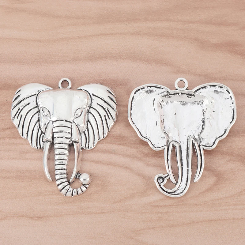 5 шт. Большой Слон искусственная фурнитура для изготовления ювелирных изделий 55x48