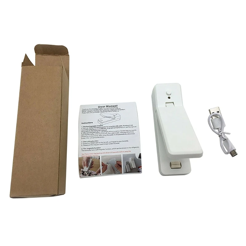 

Portable USB Mini Sealing Machine Plastic Food Bag Food Saver Vacuum Heat Sealer Household Kitchen Gagets Tool