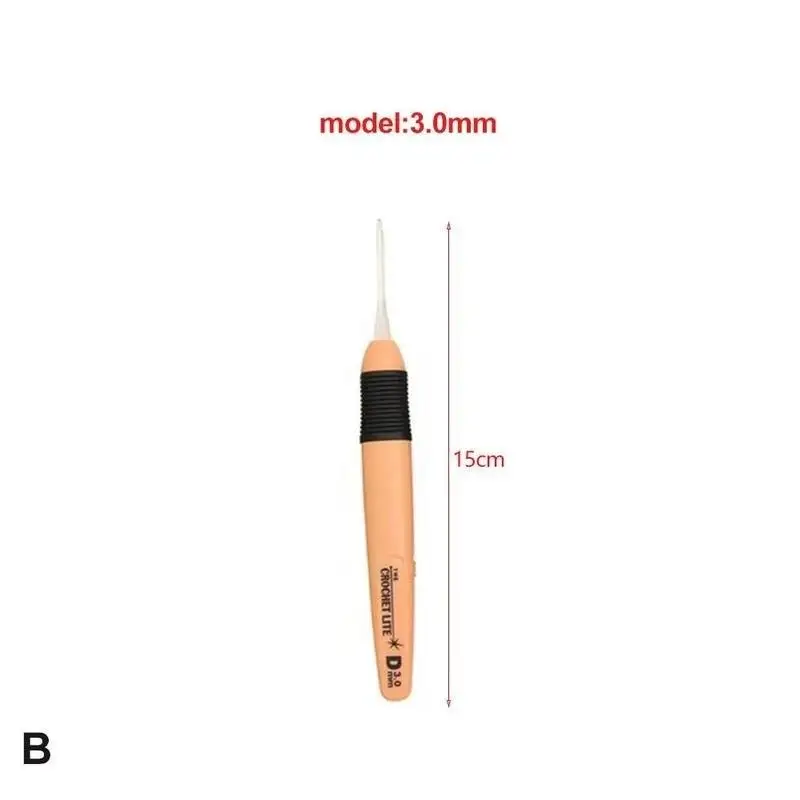 Светящисветодиодный светодиодные крючки для вязания разноцветные пластиковые