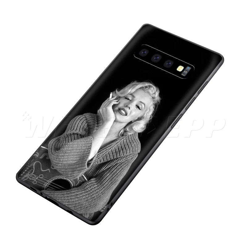 Webbedepp Мэрилин Монро Чехол для samsung Galaxy S7 S8 S9 S10 Edge Plus Note 10 8 9 A10 A20 A30 A40 A50 A60 A70