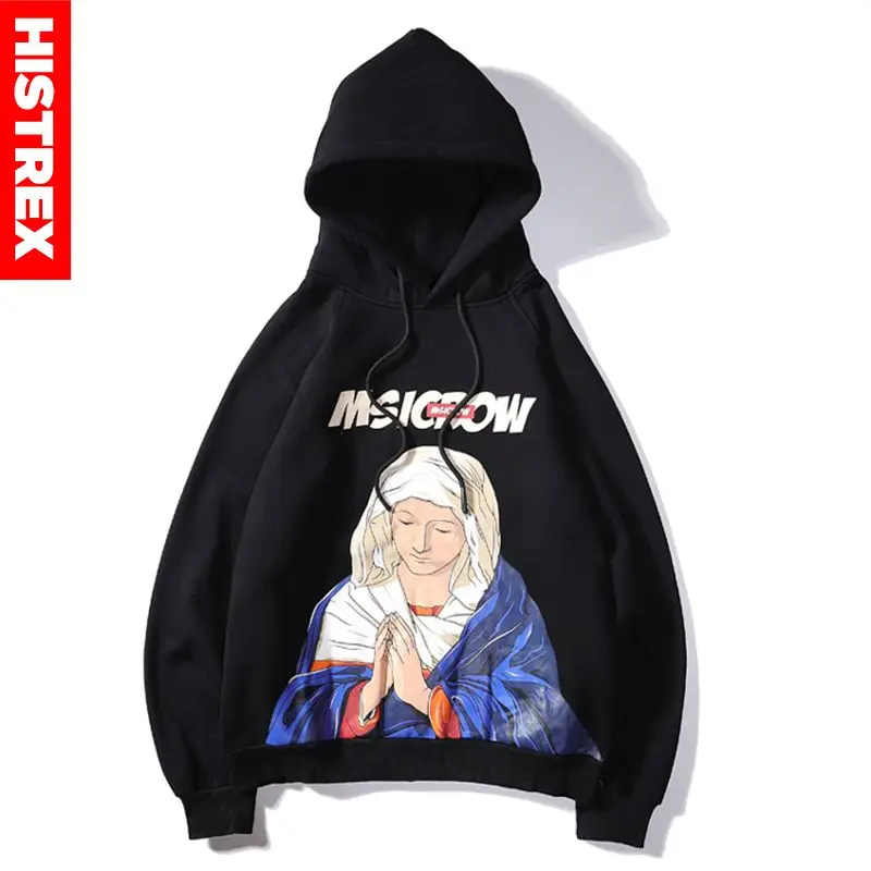 HISTREX Virgin Mary Pray коричневые мужские толстовки Женская Мужская одежда флисовый