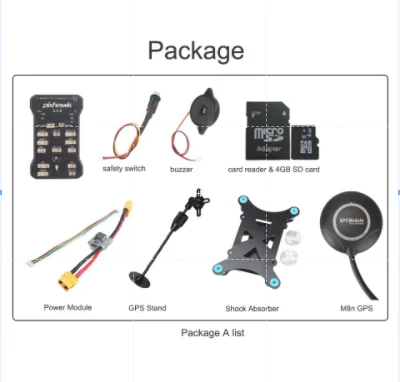 Контроллер полета Pixhawk PX4 PIX 2.4 8 32 бита с 4G SD предохранительным выключателем