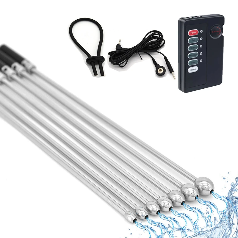 Новый мужской Катетер для мочи с электрошоком ажурный металлический расширитель