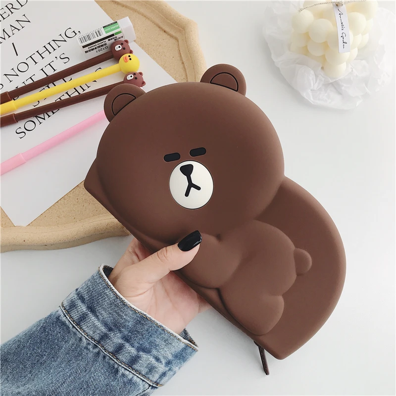 Милые косметички кавайный чехол для карандаша школьный пенал девочек и