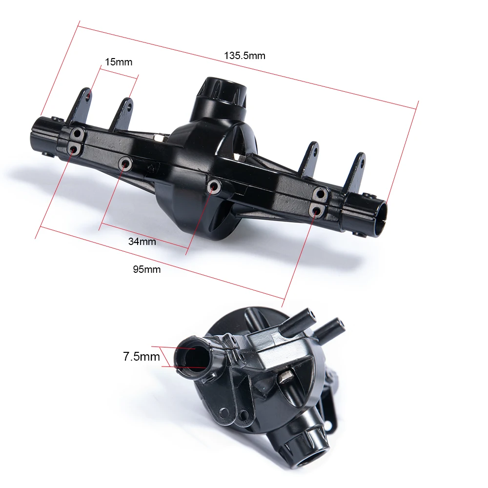 Корпус из сплава AXSPEED для передней и задней оси 197g 1/10 Axial SCX10 детали обновления
