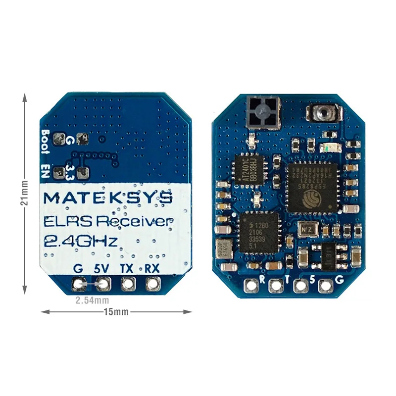 MATEK-Nano receptor Mateksys ExpressLRS ELRS, 2,4 GHz, ELRS-R24-D, para Drones de carreras de largo alcance, Micro Mini, Freestyle, nuevo-2