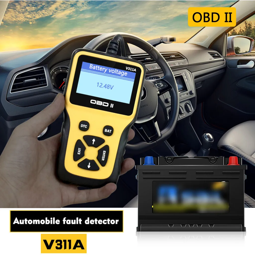 Автомобильный инструмент V311A OBD2 диагностический сканер автомобильный
