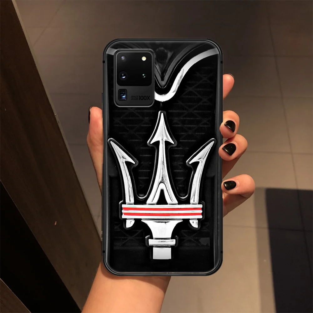 

Supercar Maserati cool car Phone Case Cover Hull For Samsung Galaxy S 6 7 8 9 10 e 20 edge uitra Note 8 9 10 plus black coque