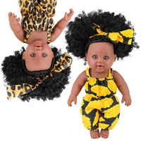 african doll bebe reborn movable joint toy christmas gift for baby girls black toy cute explosive hairstyle doll children doll