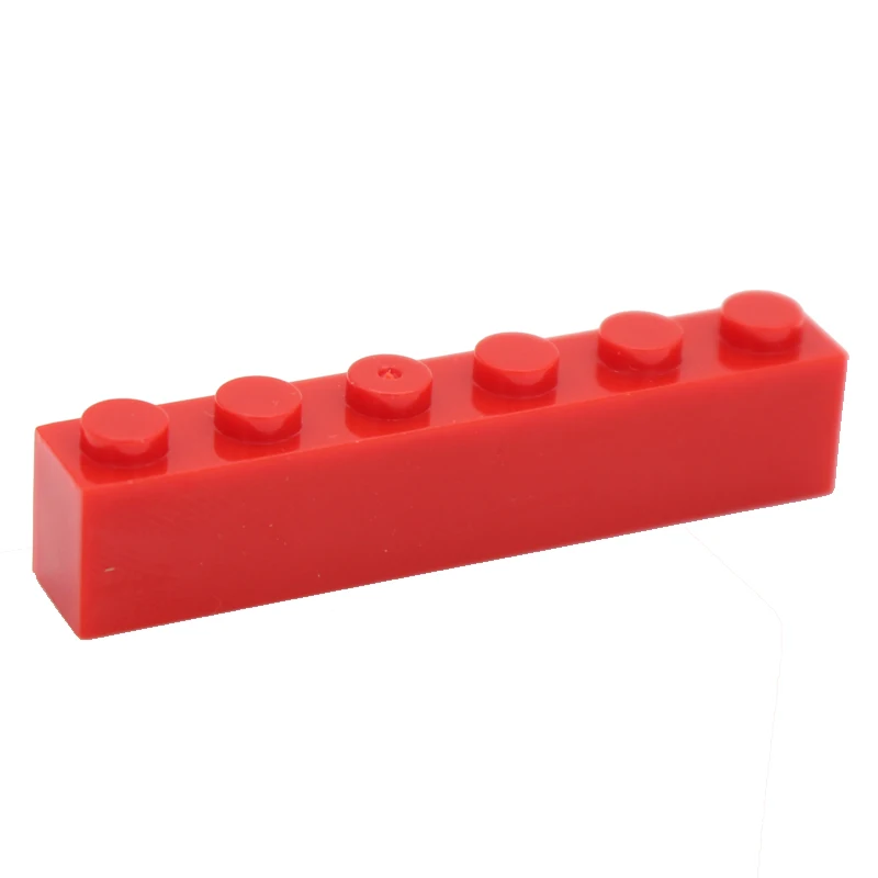 Мпц Творческий просветить кирпичные 1x6(3 h) 3009 DIY просветить классический основы, строительные блоки маленького размера Идущие вместе с собирает частицы - Цвет: red
