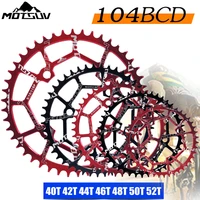 motsuv 104bcd 40424446485052t mountain bicycle chainwheel mtb bike for shimano 8 12 speed crankset aluminum chainring