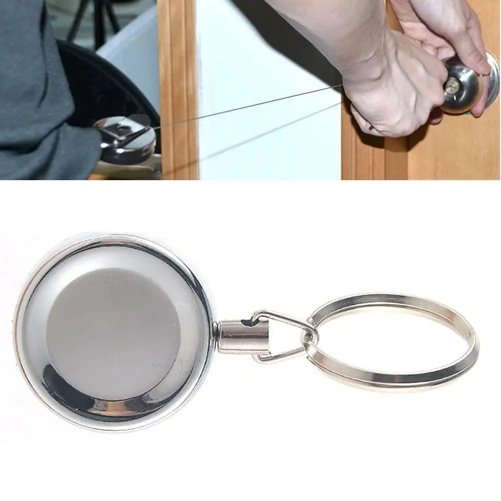1/5/10 шт Выдвижные Металлические анти потерянный Анти кражи брелок для ключей с