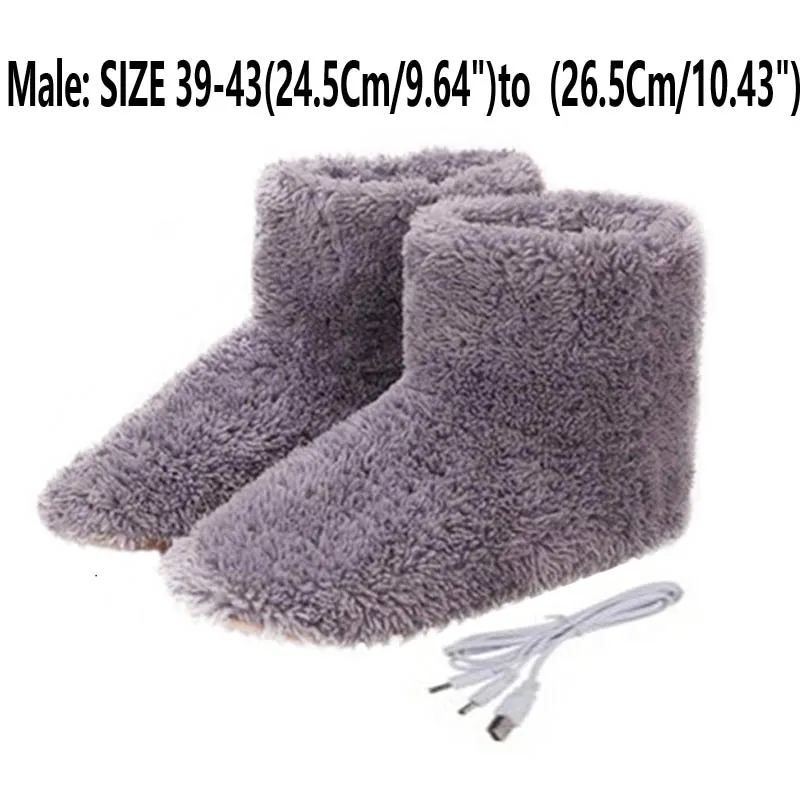 Male SIZE 39-43 Теплые сланцы с USB подогревом; теплые сланцы; Теплая обувь для ухода за ногами; теплая зимняя обувь с подогревом; теплые стельки; 5 В; Нагреватель - Цвет: Male SIZE 39-43