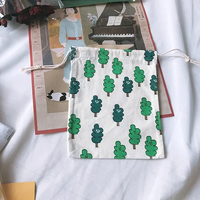 Корейский ulzzang Харадзюку Мультфильм Drawstring Женская Новая мода Портативный Путешествия Повседневная Женская Drawstring Карманный - Цвет: 11