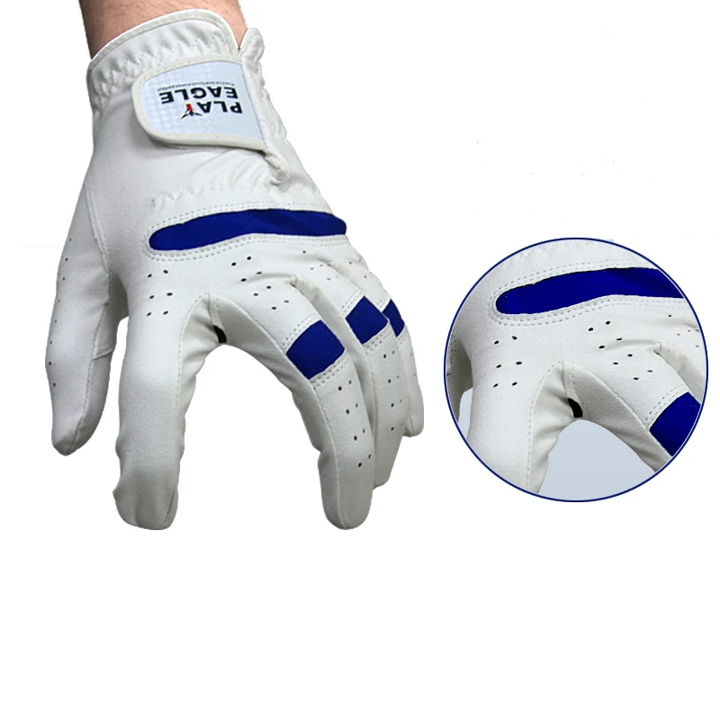 Плетеная 1 шт. Для мужчин левой и правой руки перчатки для гольфа из Микрофибры