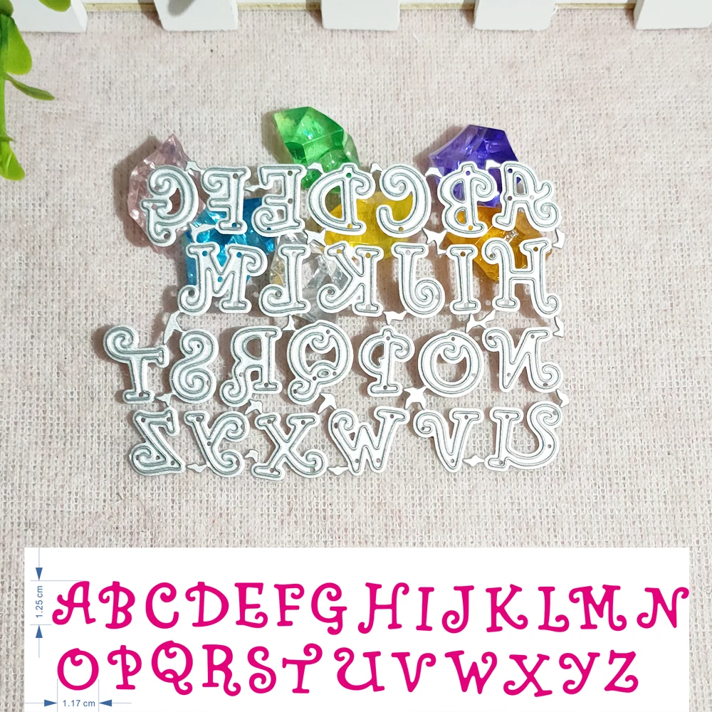 

New 26 letter decoration card metal cutting die stamping die scrapbook scrapbook paper process template DIY
