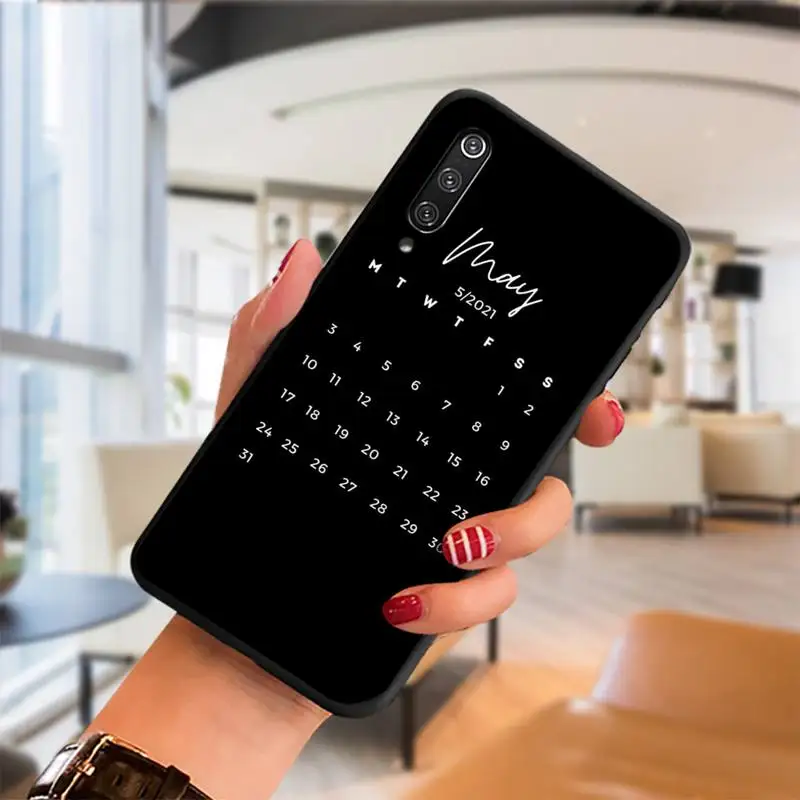 

Fashion 2021 Calendar Phone Case For Samsung S6 S7 Edge S8 S9 S10 E lite2019 S20 Plus Cover Fundas Coque