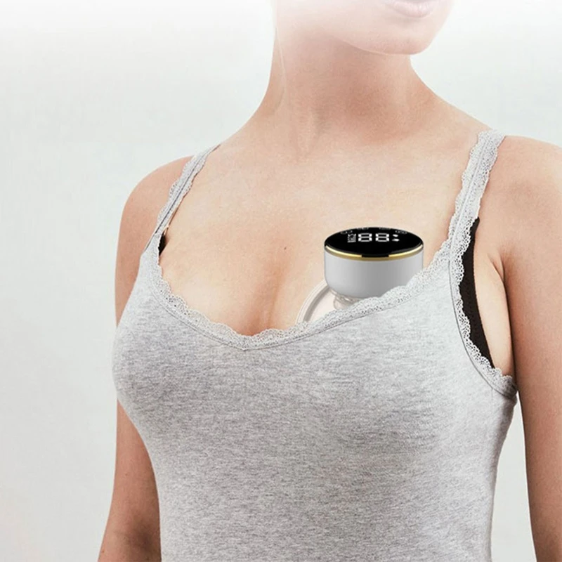 

Wearable Breast Pump Hands Free LCD Electric Breast Pump BPA-free Breastfeeding Milk Collector Automatic Milker Extractor USB R