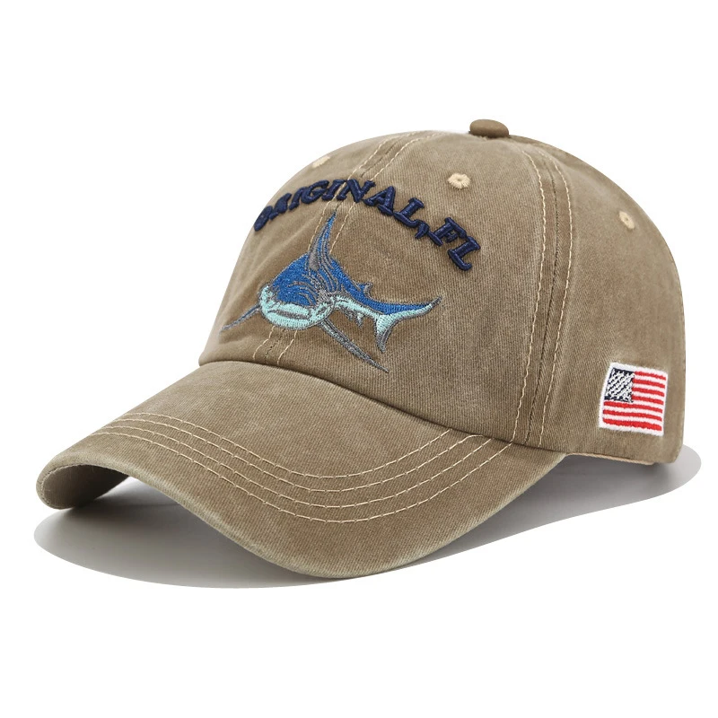 RoxCober Wholesale Washed Cotton Baseball Caps Men Retro Cap Embroidery Casquette Dad Hat For Women Gorras Planas Snapback Hats