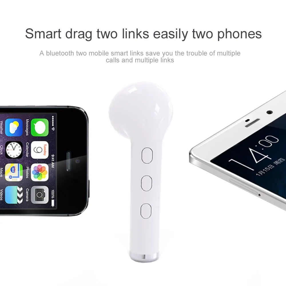 Беспроводные мини наушники Bluetooth беспроводная гарнитура вкладыши для Iphone