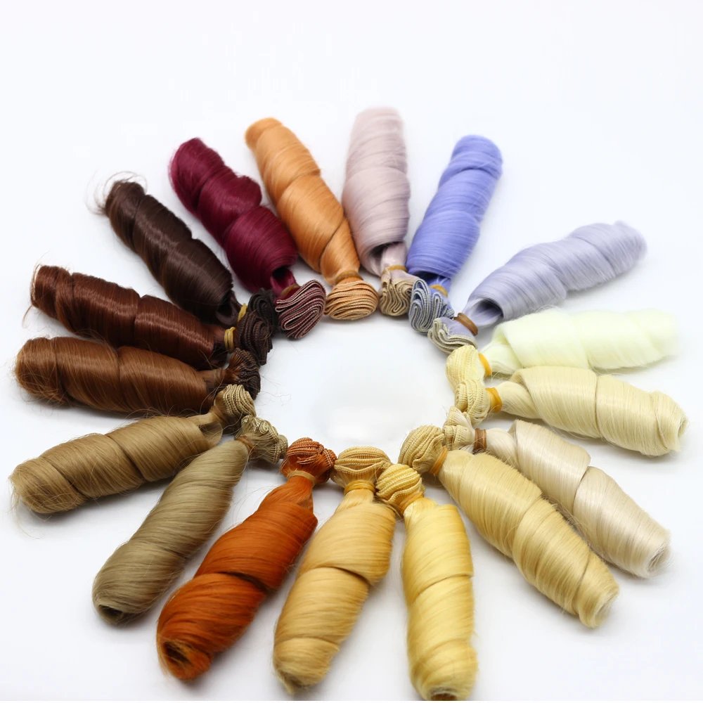 15*100 см парики с волнистыми волосами для кукол коричневый черный хаки высокая